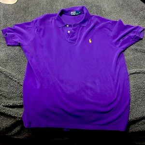 Thick polo. LSU colors.